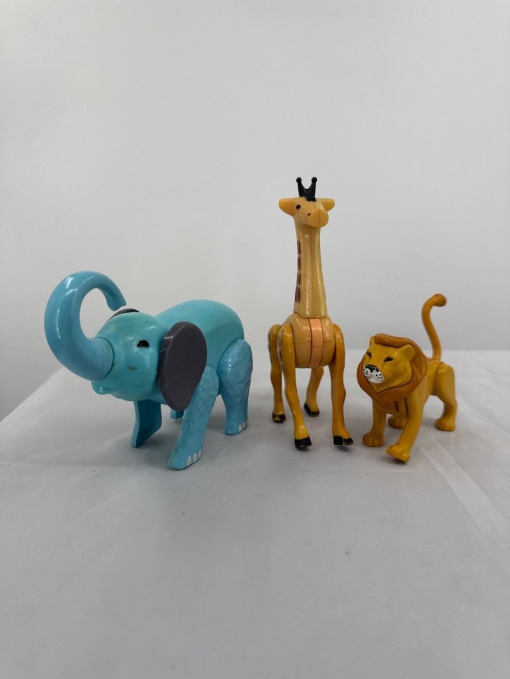 Vtg Fisher Price Little People Circus Animals Lot Elephant Lion Giraffe 70s 80s